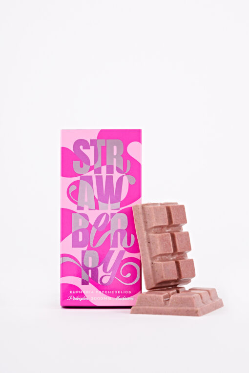 Strawberry-Swirl_3000MG_FrontProduct_EP Strawberry Swirl Mushroom Chocolates