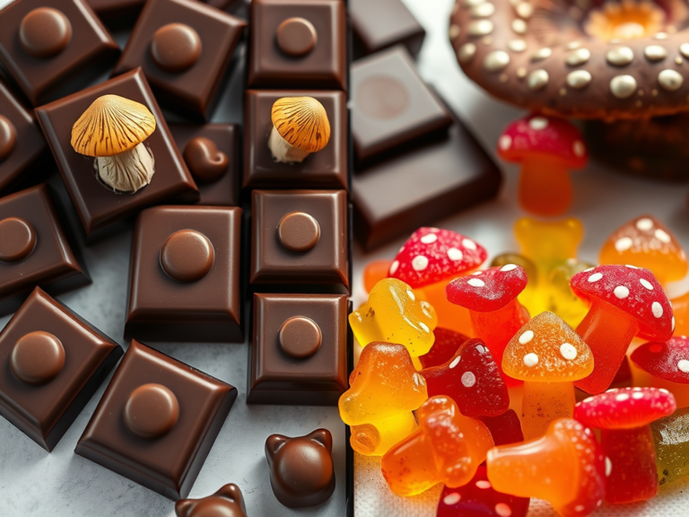 Mushrooms Chocolates Vs Magic Mushrooms Gummies